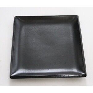 Vintage Maryse Boxer Ceramic Square Shaped Plate Black‎ England